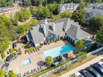 Outdoor Pool and Leasing Center at The Residences at Stevens Pond in Saugus, MA 01906